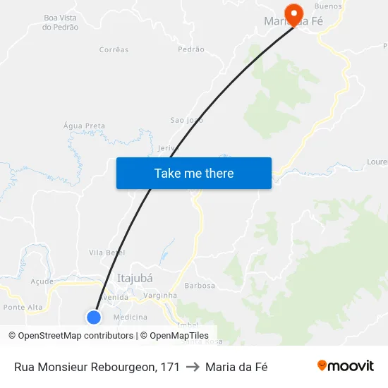 Rua Monsieur Rebourgeon, 171 to Maria da Fé map