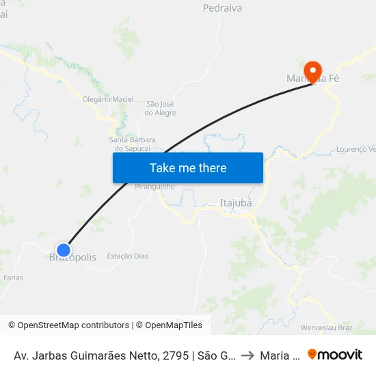Av. Jarbas Guimarães Netto, 2795 | São Gabriel Fazenda Hotel to Maria da Fé map