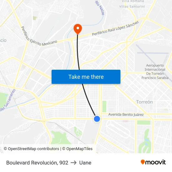 Boulevard Revolución, 902 to Uane map