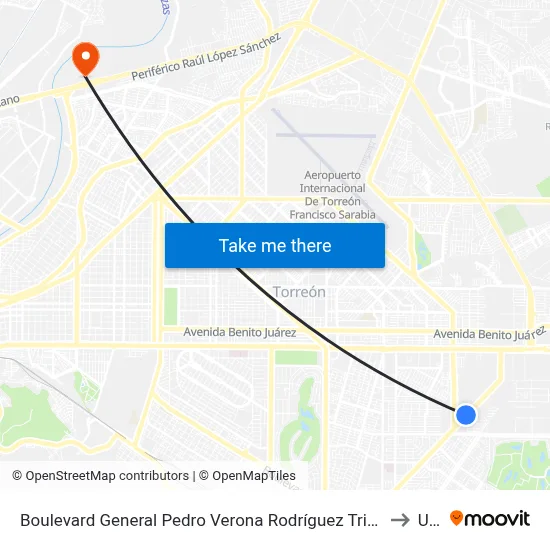 Boulevard General Pedro Verona Rodríguez Triana, Sn-C Restaurant Mariscos to Uane map