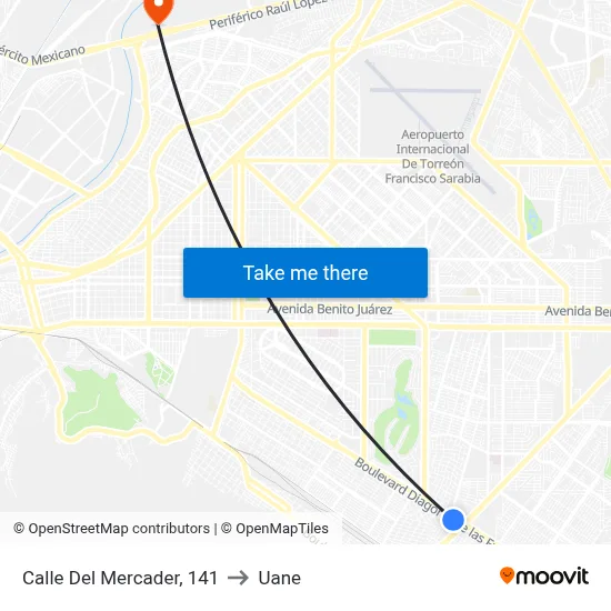 Calle Del Mercader, 141 to Uane map