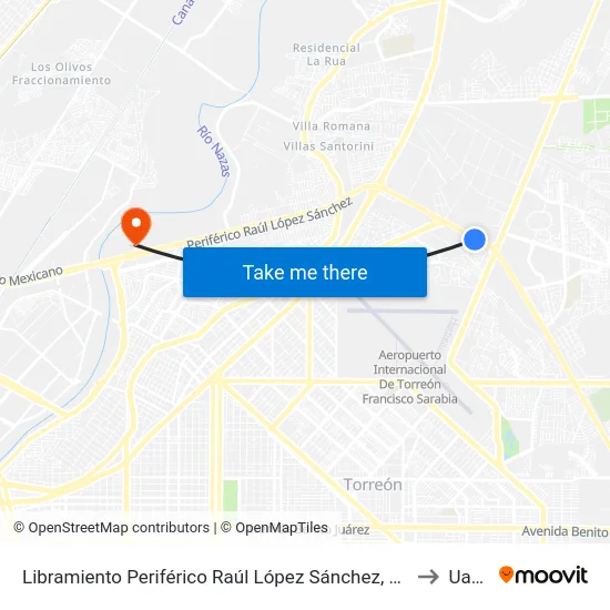 Libramiento Periférico Raúl López Sánchez, 751 to Uane map
