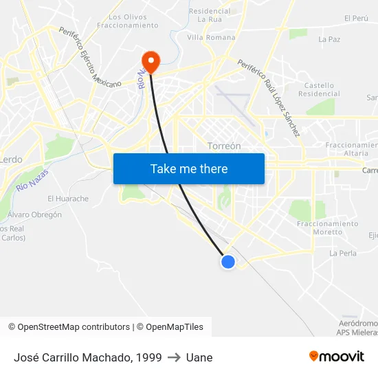 José Carrillo Machado, 1999 to Uane map