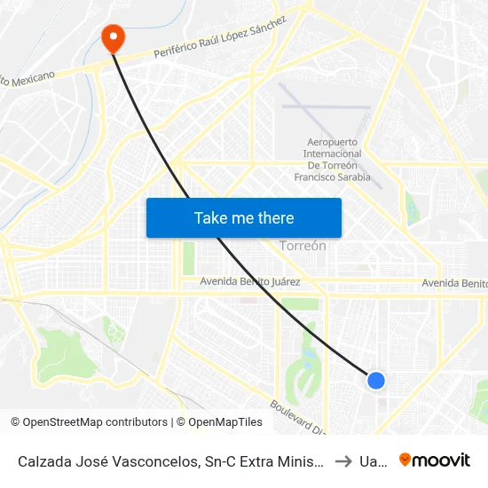 Calzada José Vasconcelos, Sn-C Extra Minisuper to Uane map