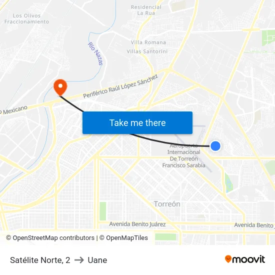 Satélite Norte, 2 to Uane map