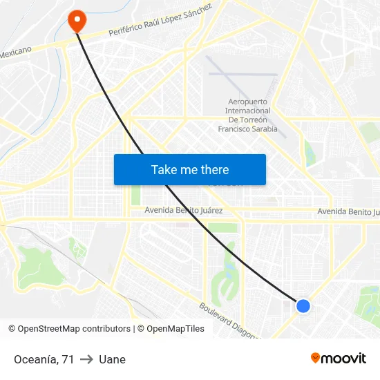 Oceanía, 71 to Uane map