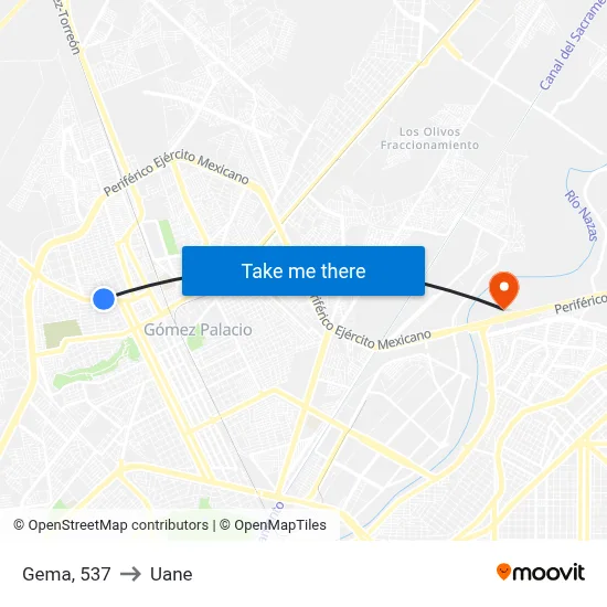 Gema, 537 to Uane map