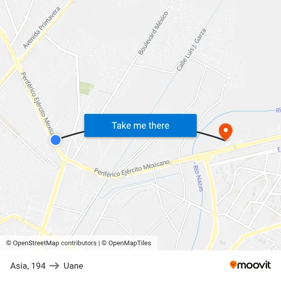 Asia, 194 to Uane map