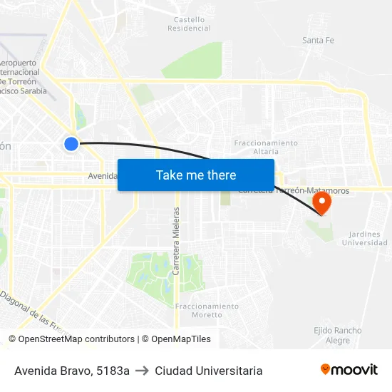 Avenida Bravo, 5183a to Ciudad Universitaria map