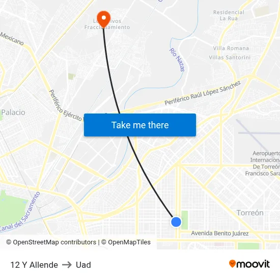 12 Y Allende to Uad map