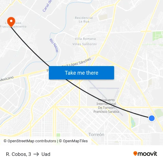 R. Cobos, 3 to Uad map