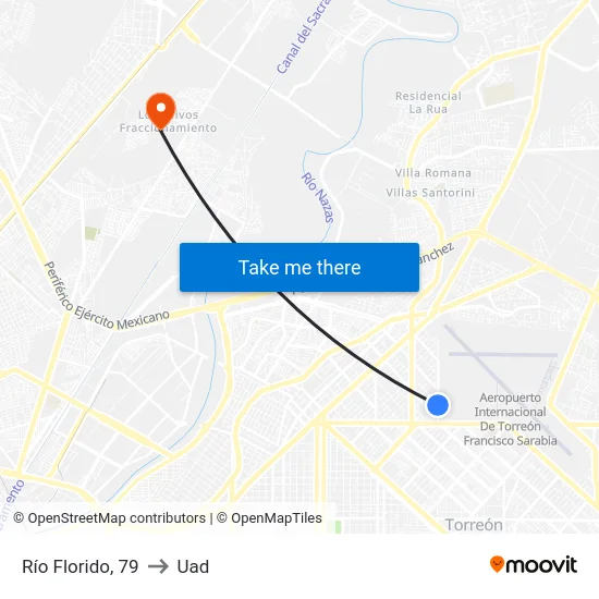 Río Florido, 79 to Uad map