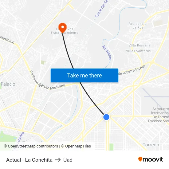 Actual - La Conchita to Uad map