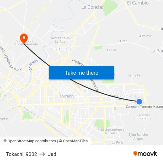 Tokachi, 9002 to Uad map