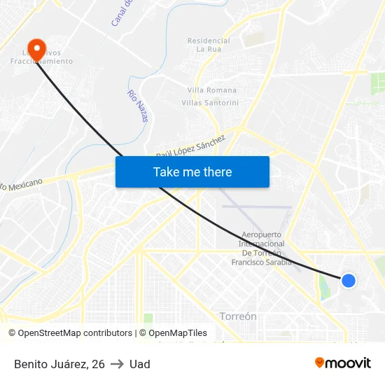Benito Juárez, 26 to Uad map