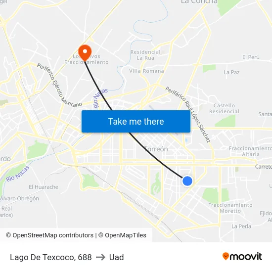 Lago De Texcoco, 688 to Uad map