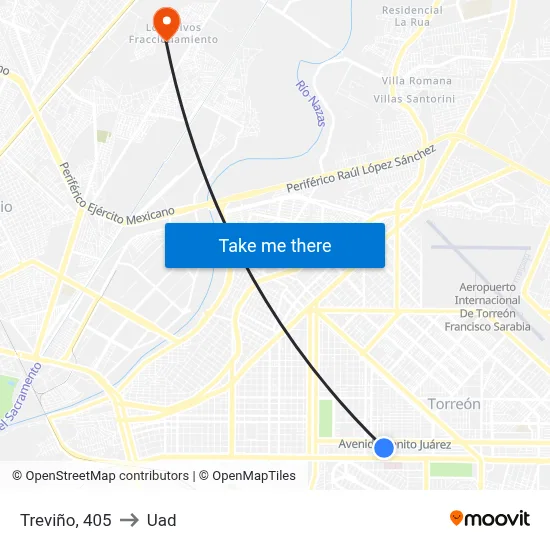 Treviño, 405 to Uad map