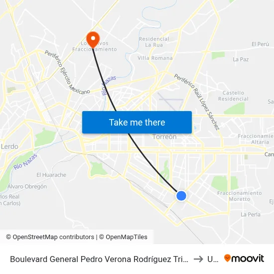 Boulevard General Pedro Verona Rodríguez Triana, 1898 to Uad map