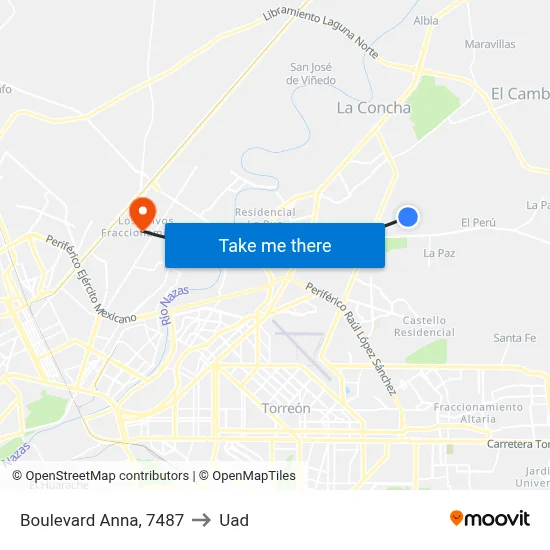 Boulevard Anna, 7487 to Uad map