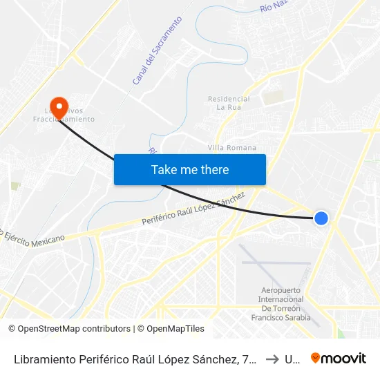 Libramiento Periférico Raúl López Sánchez, 751 to Uad map