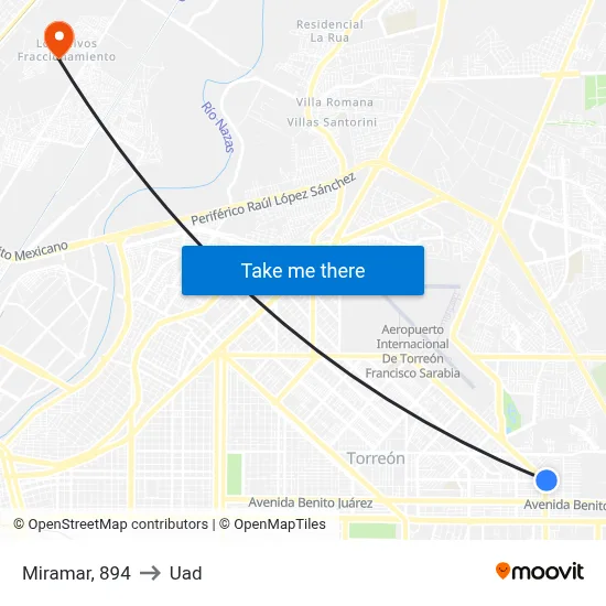 Miramar, 894 to Uad map