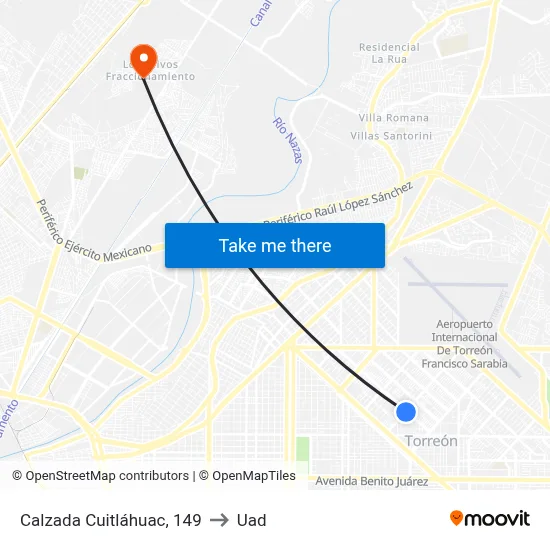 Calzada Cuitláhuac, 149 to Uad map
