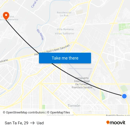 San Ta Fe, 29 to Uad map