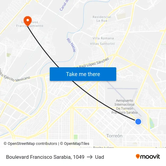 Boulevard Francisco Sarabia, 1049 to Uad map