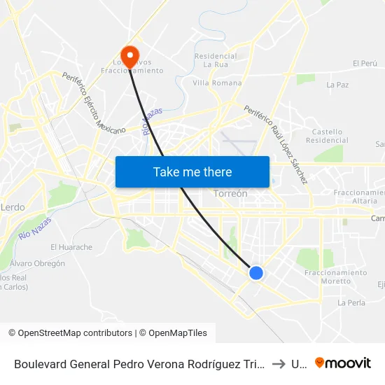 Boulevard General Pedro Verona Rodríguez Triana, 1900 to Uad map