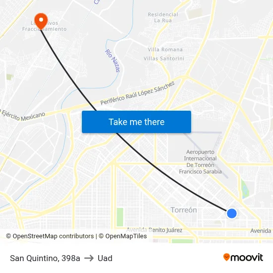 San Quintino, 398a to Uad map