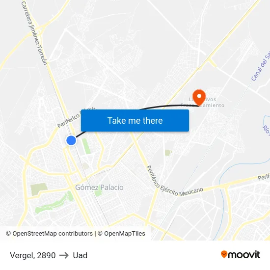 Vergel, 2890 to Uad map