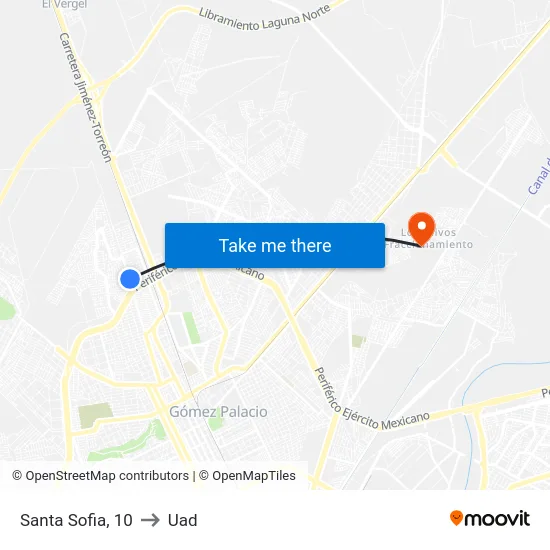 Santa Sofia, 10 to Uad map