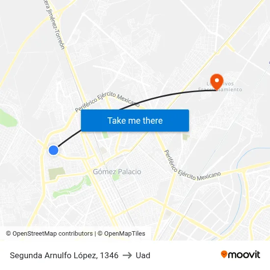 Segunda Arnulfo López, 1346 to Uad map