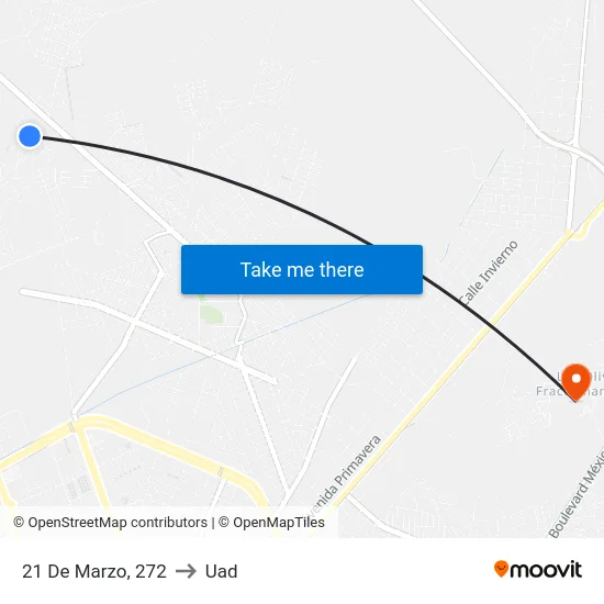 21 De Marzo, 272 to Uad map