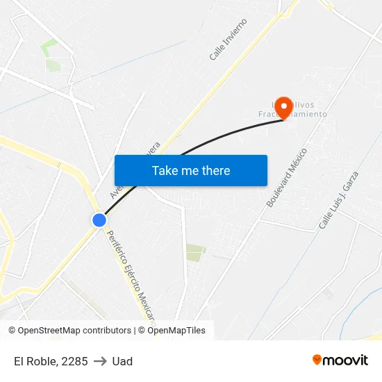 El Roble, 2285 to Uad map