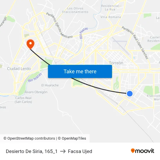Desierto De Siria, 165_1 to Facsa Ujed map