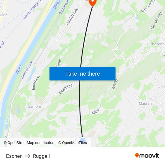 Eschen to Eschen map