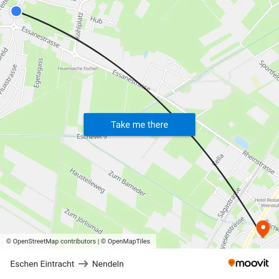 Eschen Eintracht to Nendeln map