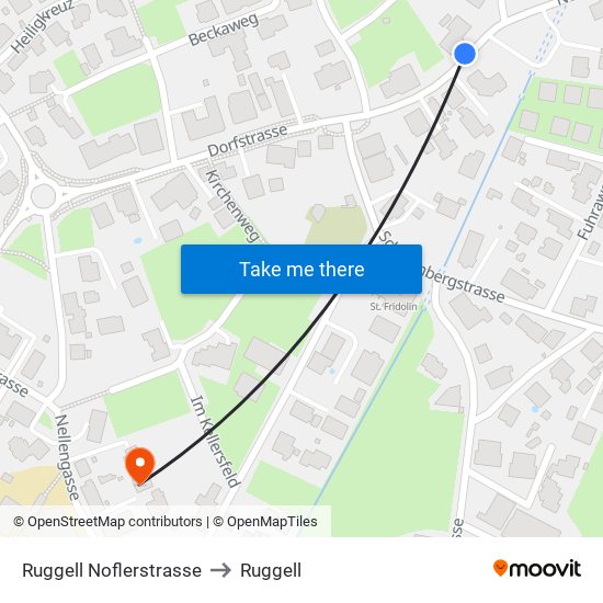 Ruggell Noflerstrasse to Ruggell map