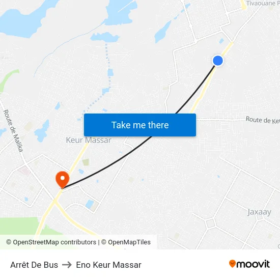 Arrêt De Bus to Eno Keur Massar map