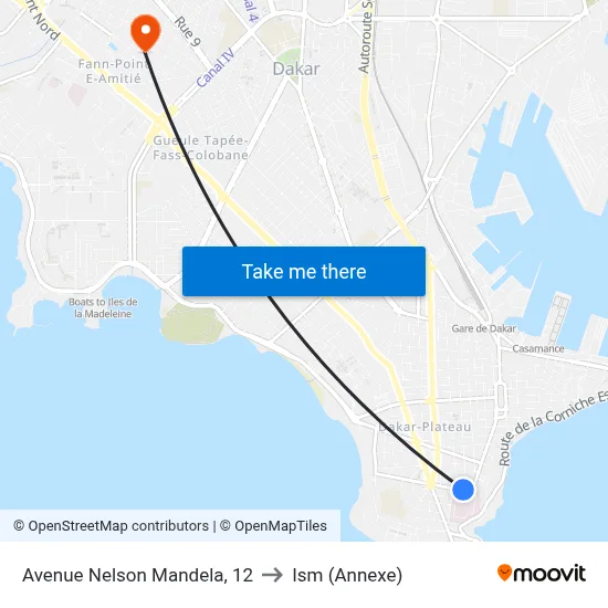 Avenue Nelson Mandela, 12 to Ism (Annexe) map