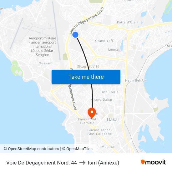 Voie De Degagement Nord, 44 to Ism (Annexe) map