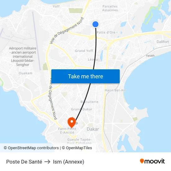 Poste De Santé to Ism (Annexe) map