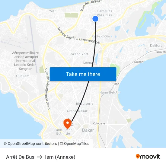 Arrêt De Bus to Ism (Annexe) map