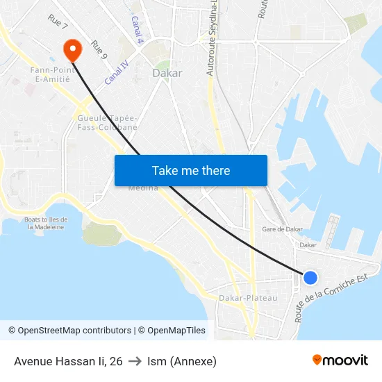 Avenue Hassan Ii, 26 to Ism (Annexe) map
