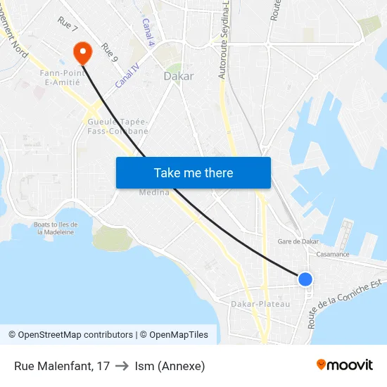 Rue Malenfant, 17 to Ism (Annexe) map
