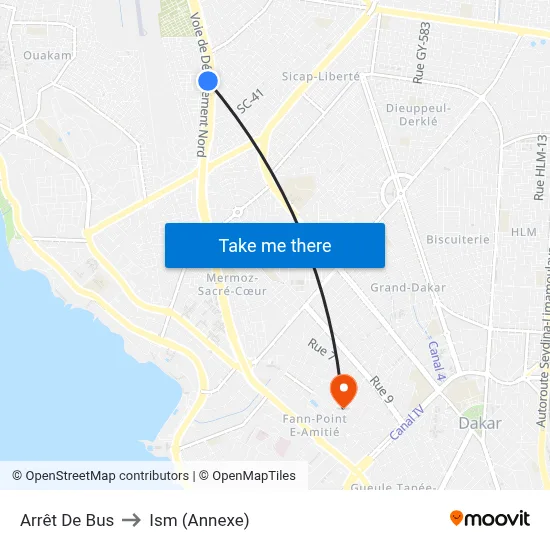 Arrêt De Bus to Ism (Annexe) map