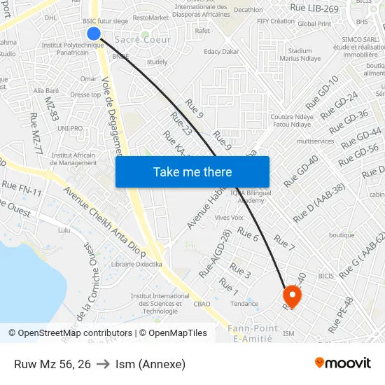 Ruw Mz 56, 26 to Ism (Annexe) map