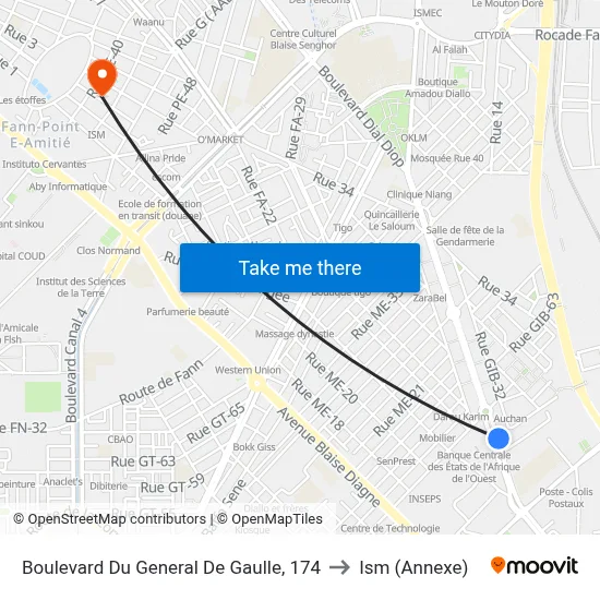 Boulevard Du General De Gaulle, 174 to Ism (Annexe) map