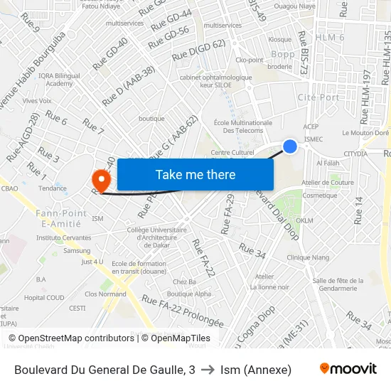 Boulevard Du General De Gaulle, 3 to Ism (Annexe) map